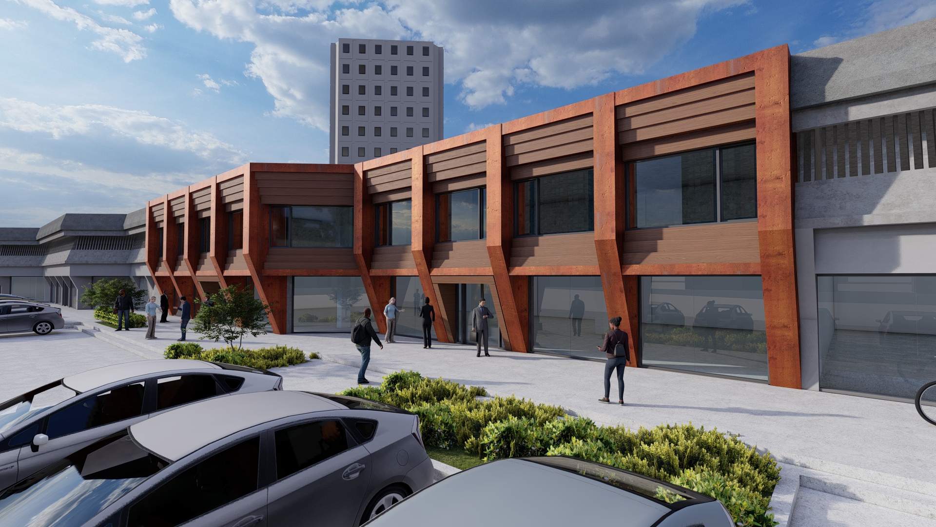 1978 年建筑翻新，打造商业适用的立面设计-3