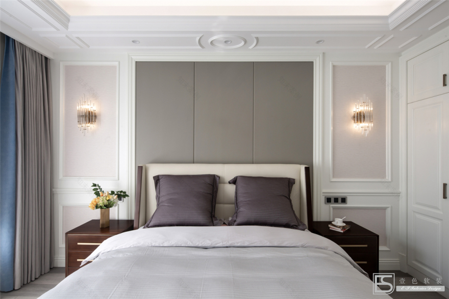 壹色软装 | 现代轻奢融入新中式,打造 350m2 中央美墅-18