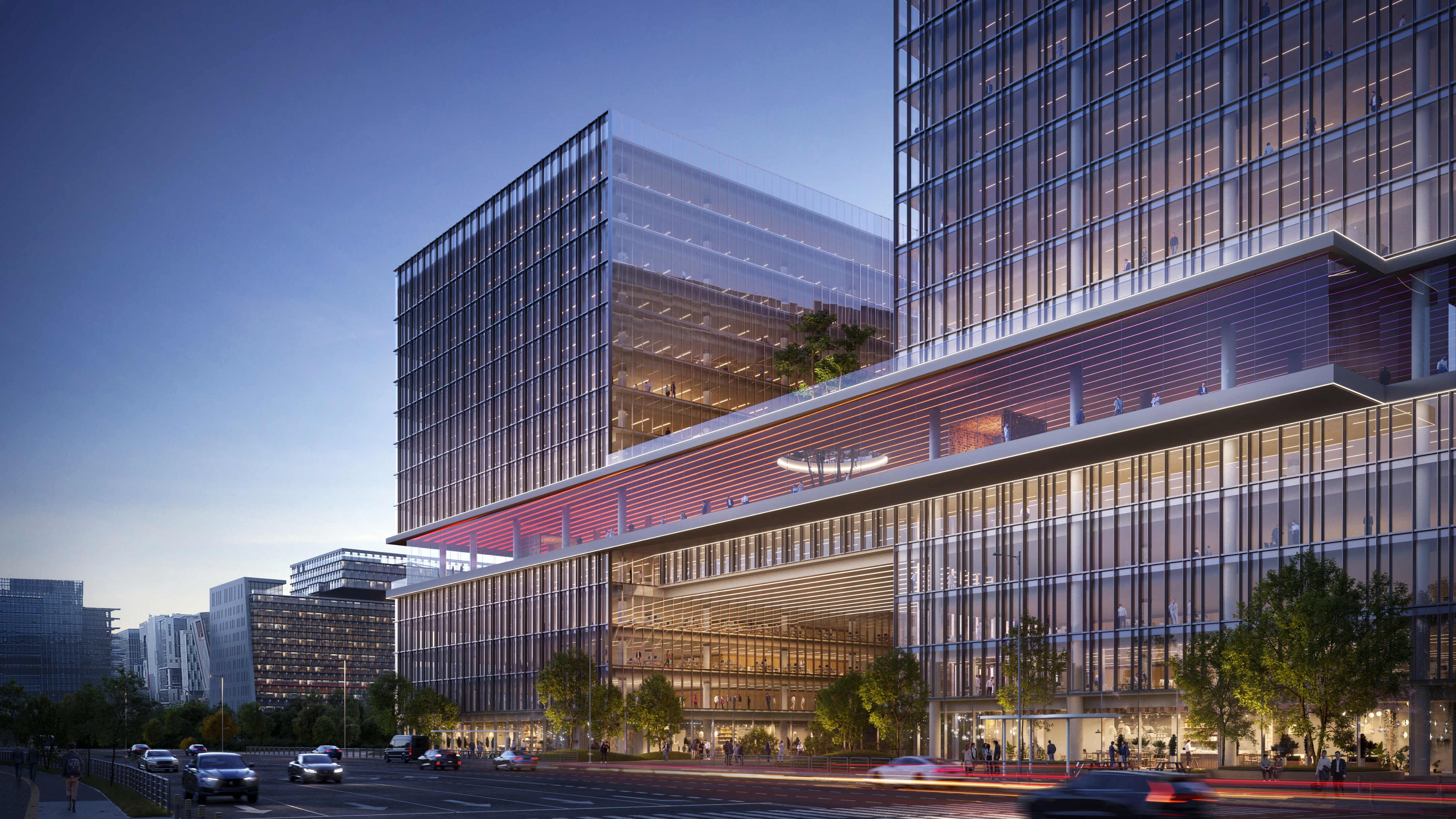 现代建筑风格的办公中心设计-8