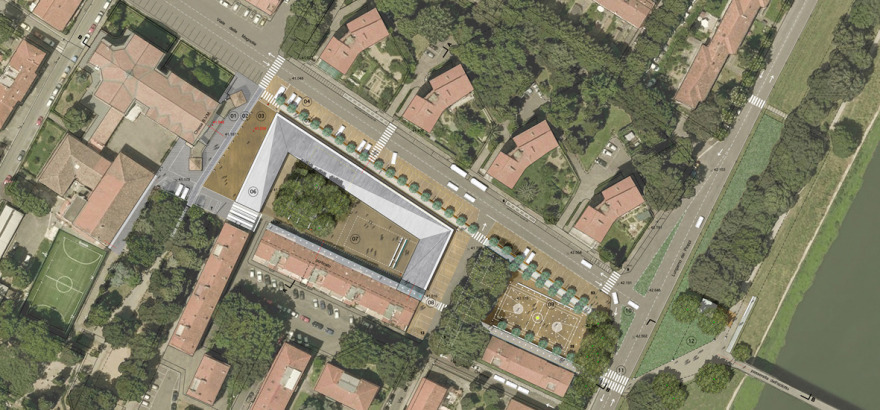 佛罗伦萨“小岛广场”城市景观设计 | 创新、环保、多功能-4