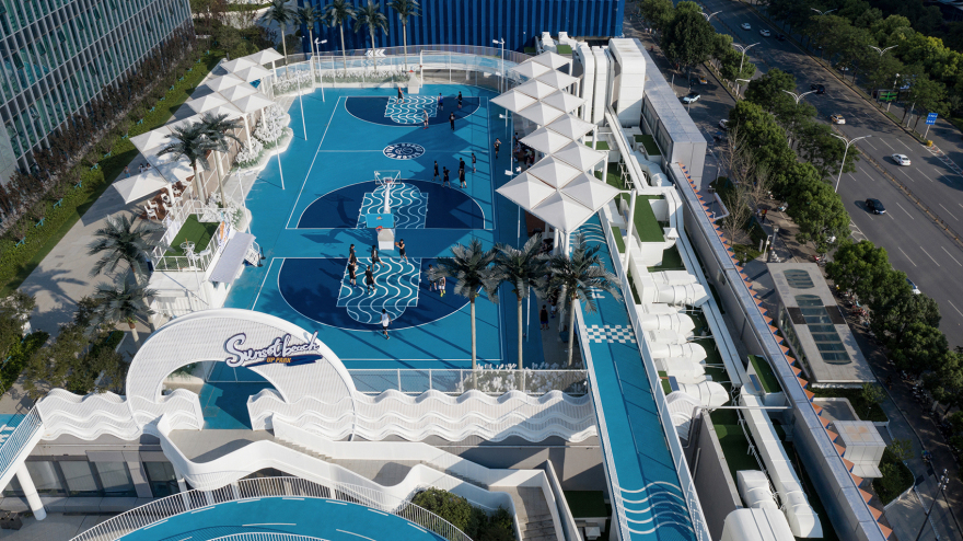 武汉江宸天街漂浮海滩球场丨中国武汉丨FLO景观设计事务所-23