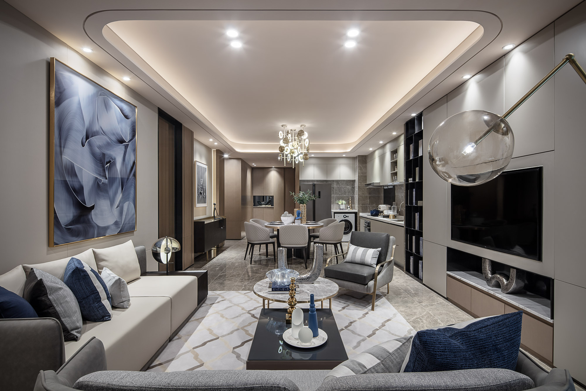 梵镜空间摄影 | 绿地汉正中心样板间-0