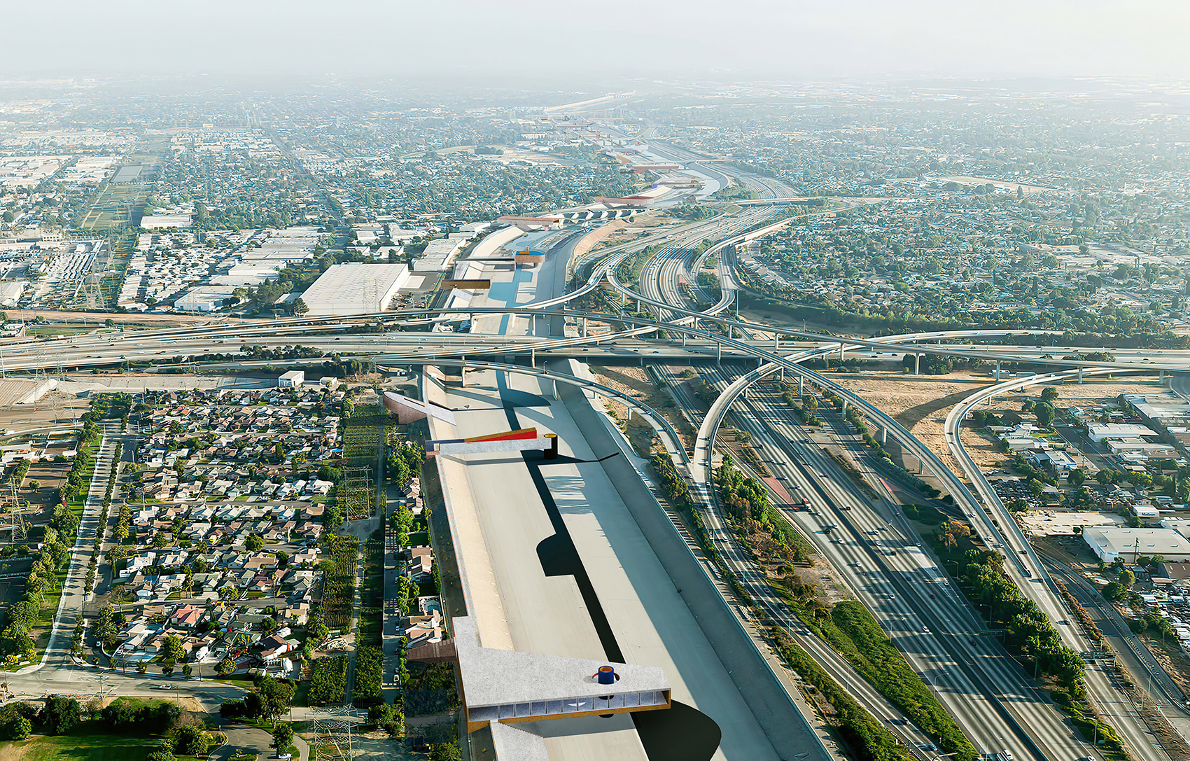 洛杉矶河空间改造/城市社区空间的延伸-36