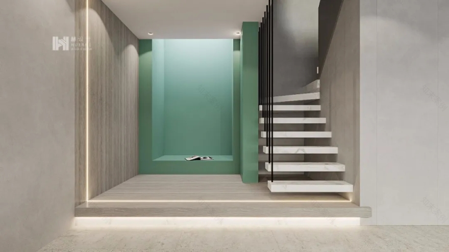 赫设计 | 金地水悦堂 | 现代空间里的温馨对白-15