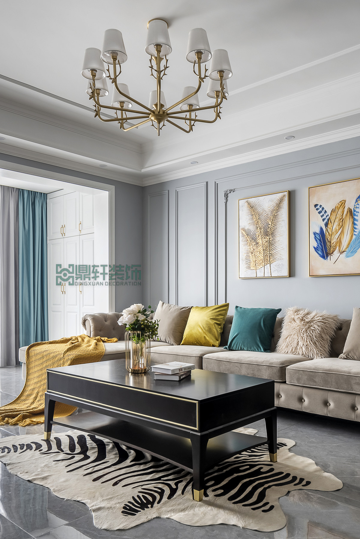 重庆鼎轩装饰 | 现代美式 130㎡老房爆改,加州百合园温馨家居空间-25