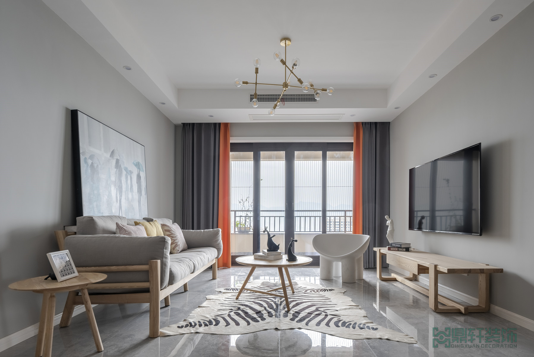 重庆鼎轩装饰 | 浅灰北欧+木制风格（金科天元道）-5