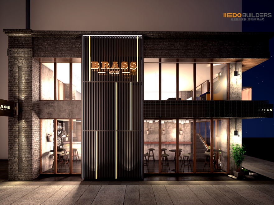 深圳水围 1368 国际街区 BRASS HOUSE 酒吧设计——工业风与精致细节的完美融合-23