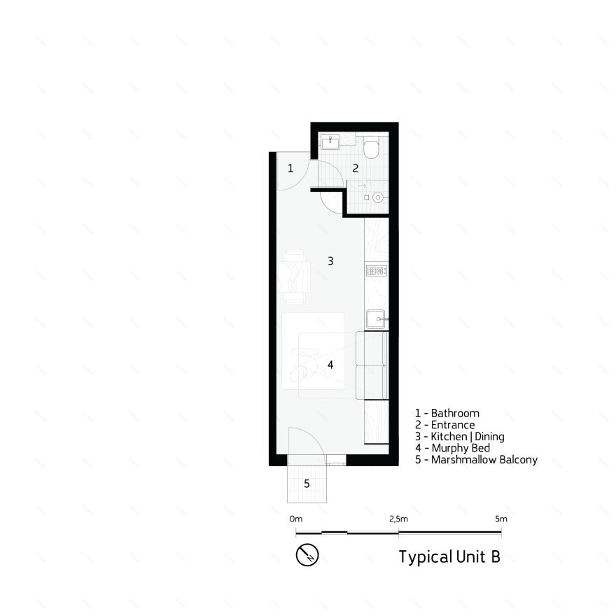 U·olo Apartments · 南非开普敦的城市微单元住宅设计丨Two Five Five Architects-83