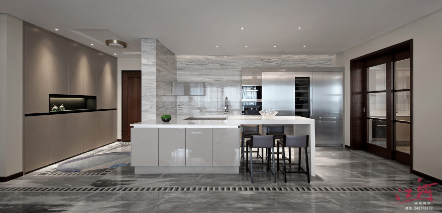 238㎡招商双玺花园大平层,私宅陈设-14