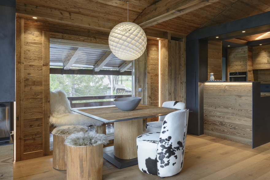 木质全景惊艳的山间度假屋-1