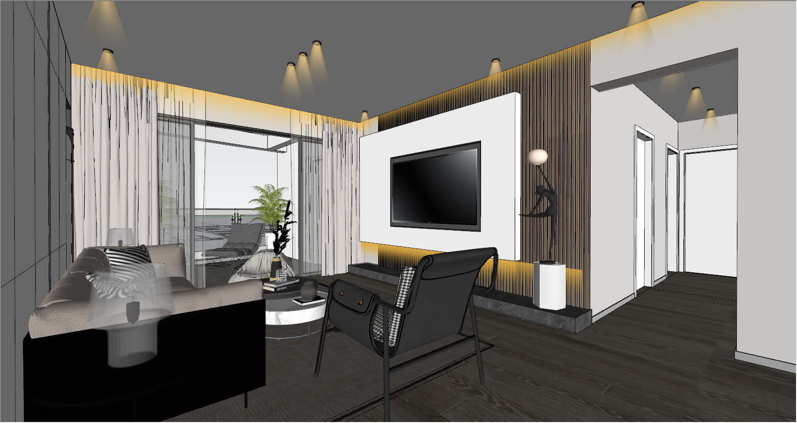 《现代时光》 | 深圳 138㎡舒适宜居,自然元素与现代风格完美融合-15