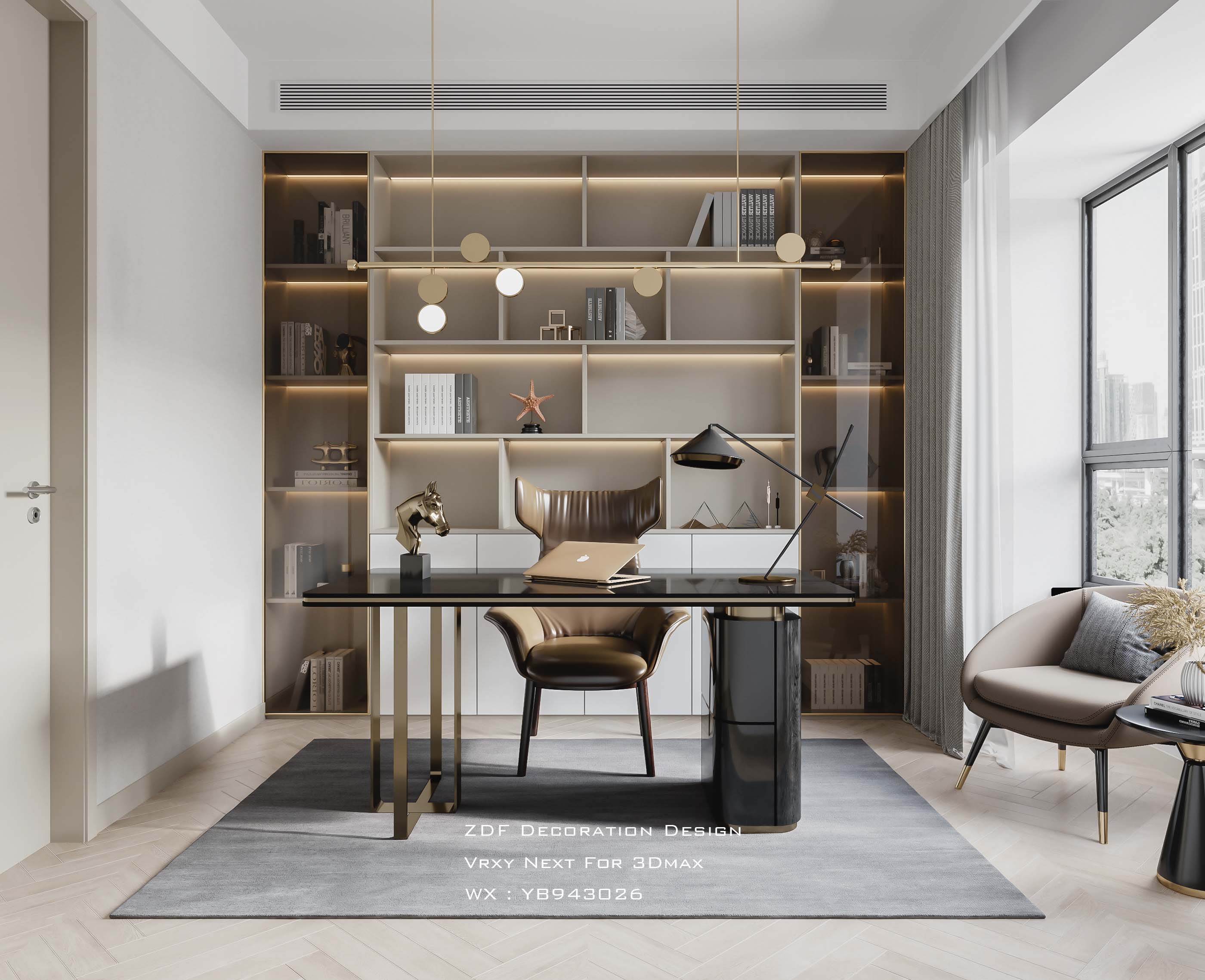 现代轻奢全案表现-19