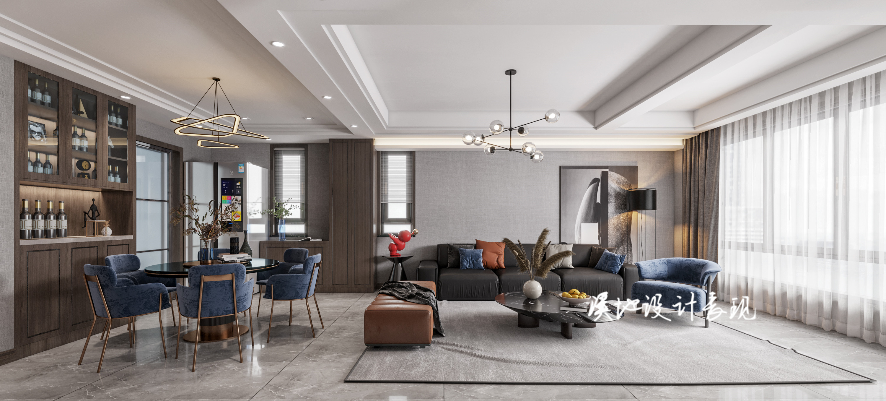 现代 轻奢家装案例-1