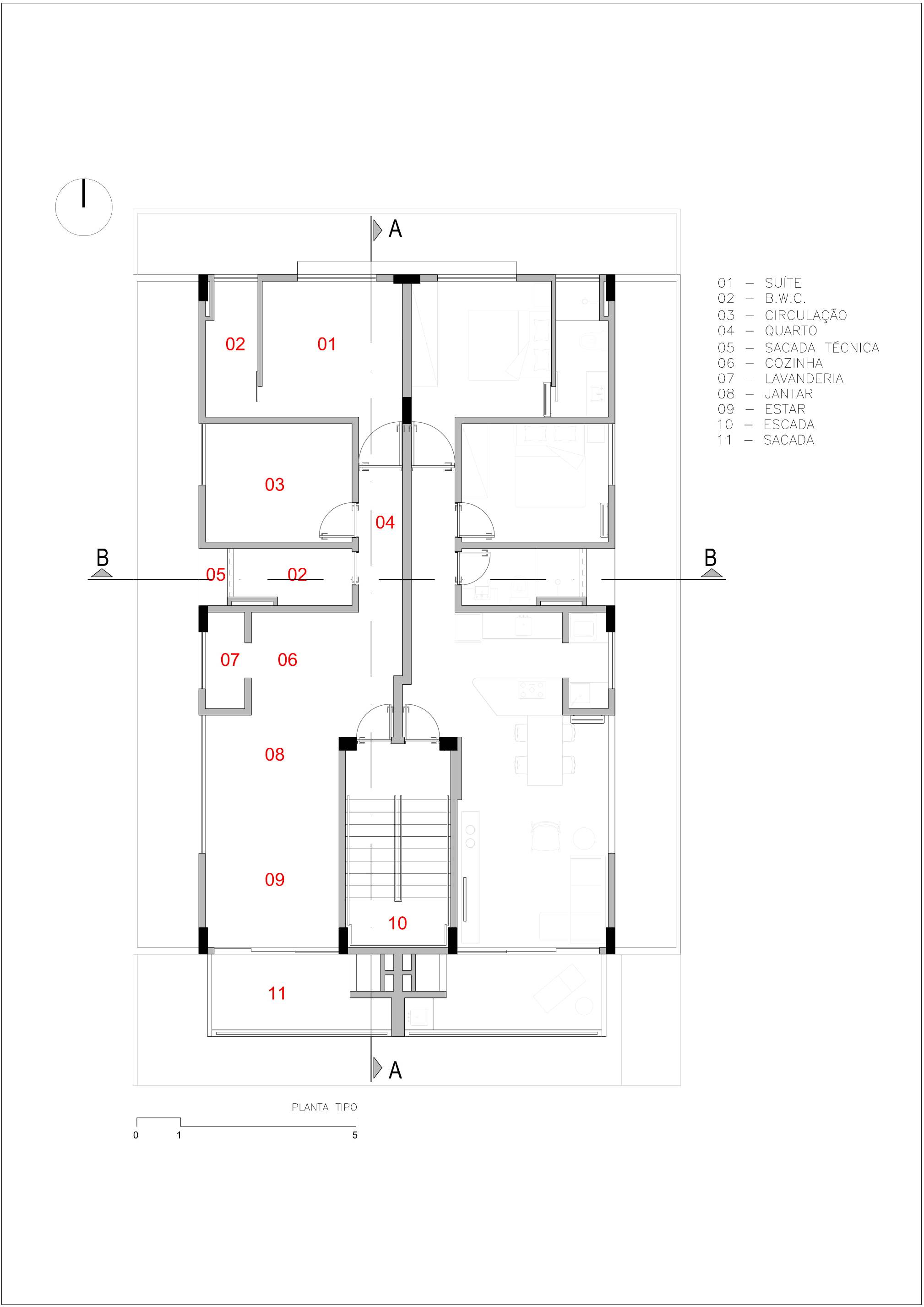 巴西海滨公寓建筑 H1-53