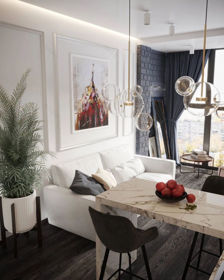 Mossebo 设计团队打造大气一居室,古典与现代完美融合-85