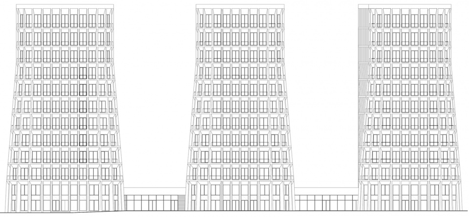 KAUCHUK住宅塔楼，莫斯科/三座红砖雕塑-31