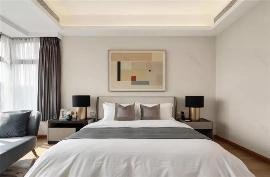 优雅清朗的 300㎡平层公寓设计-17