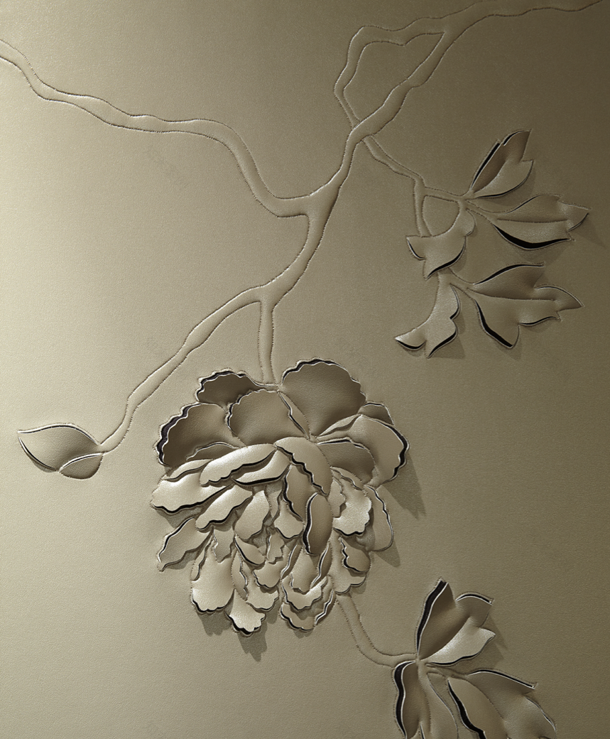 皮雕工艺在室内墙面设计中的应用-48