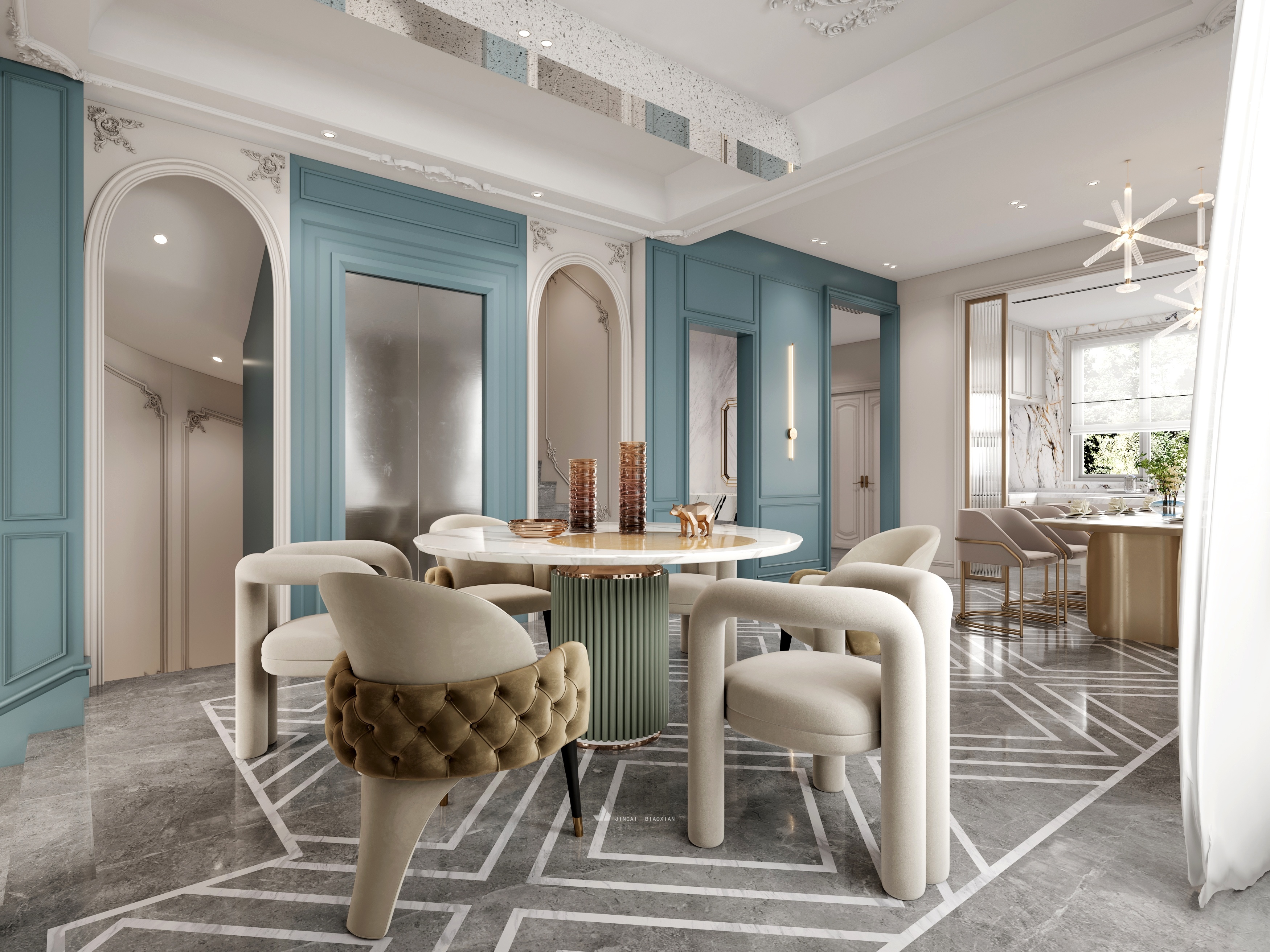 美式平层设计-1