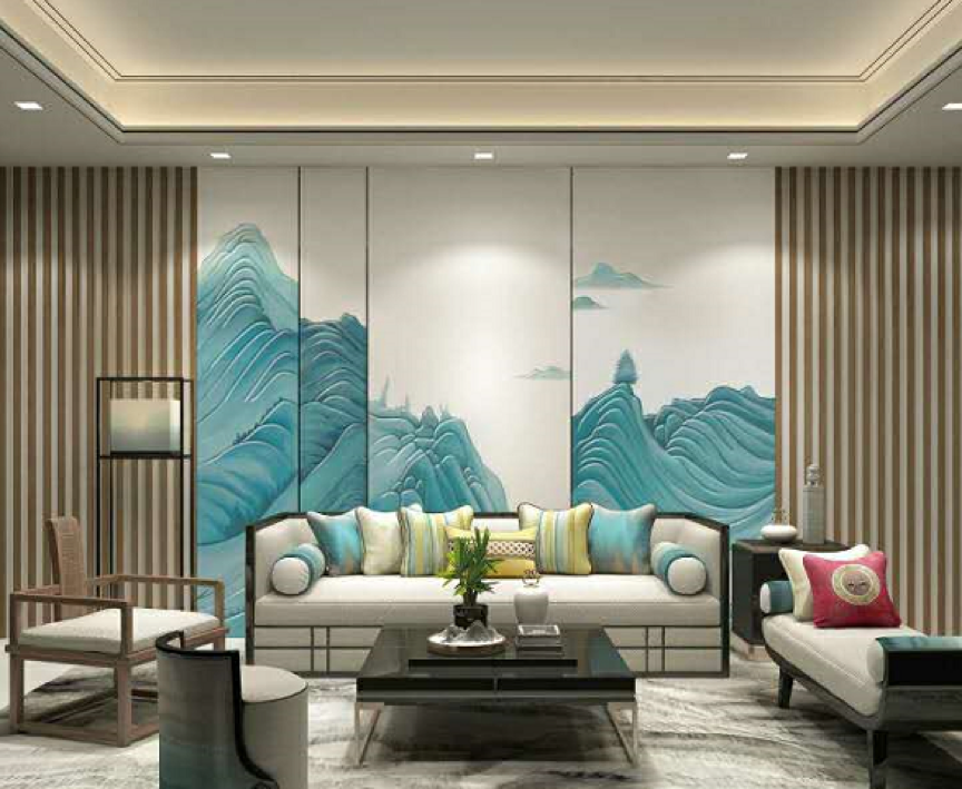 皮雕工艺在室内墙面设计中的应用-61