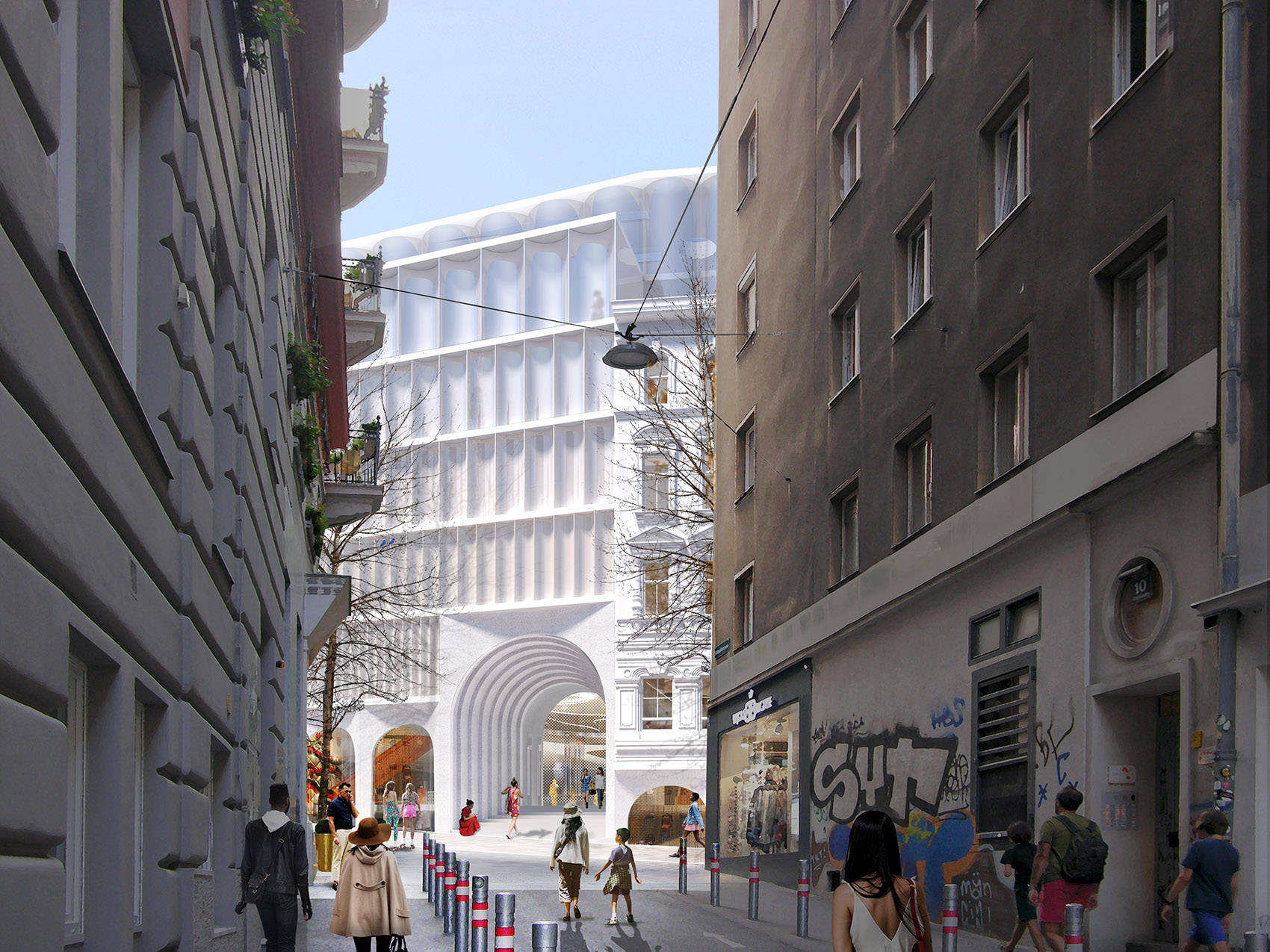 OMA事务所赢得维也纳Kadewe商场设计竞赛/融入周边环境，构建城市新兴综合体-29