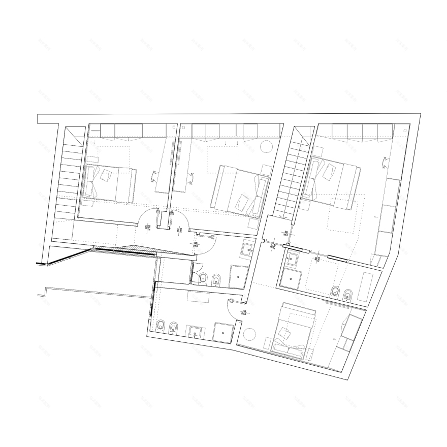 米兰历史建筑翻新公寓 | 蓝色月光的内部空间-19