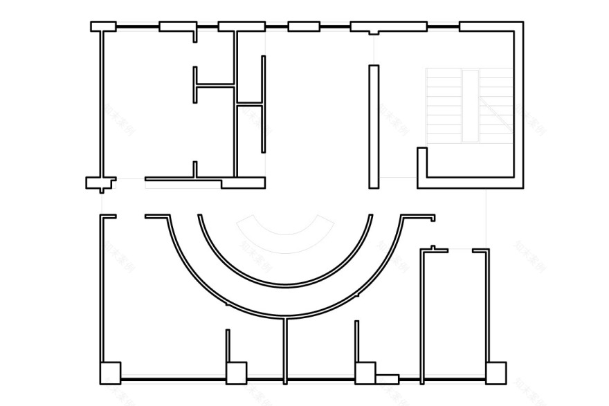 半圆形实验室设计,实现功能与美感的完美融合-13