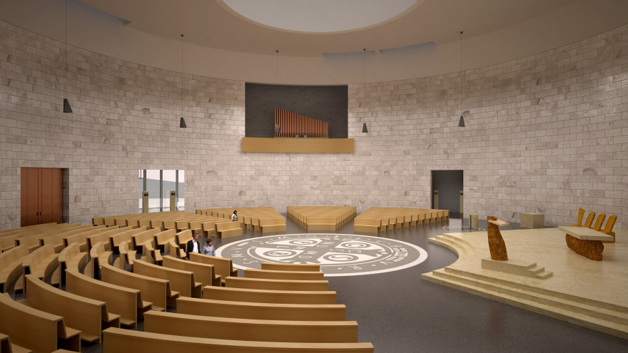 融合宗教与社区的圆形建筑-17