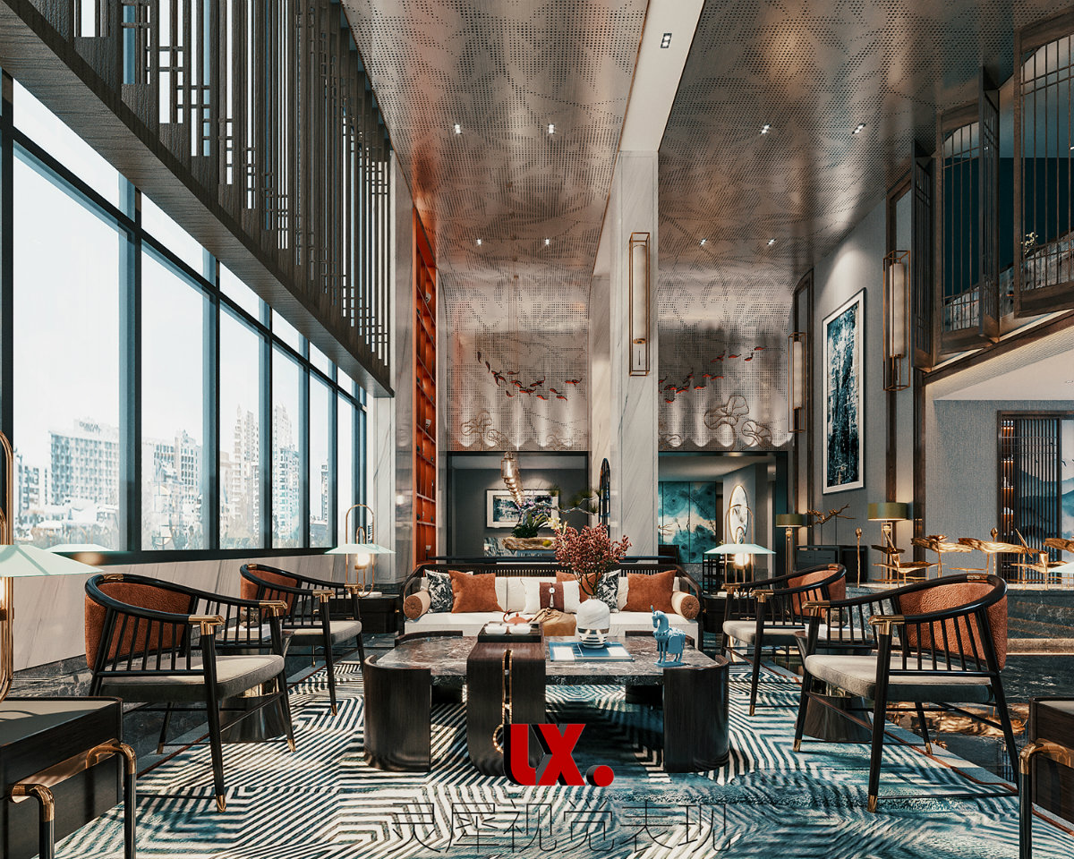 一个大堂的效果图表现。。-2