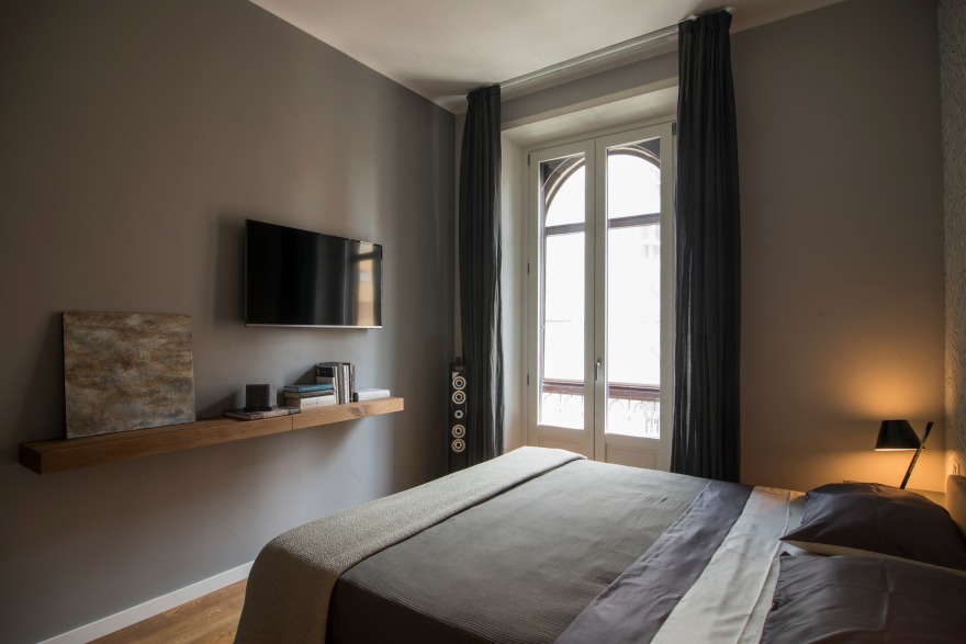 现代复古风公寓改造丨意大利米兰-6