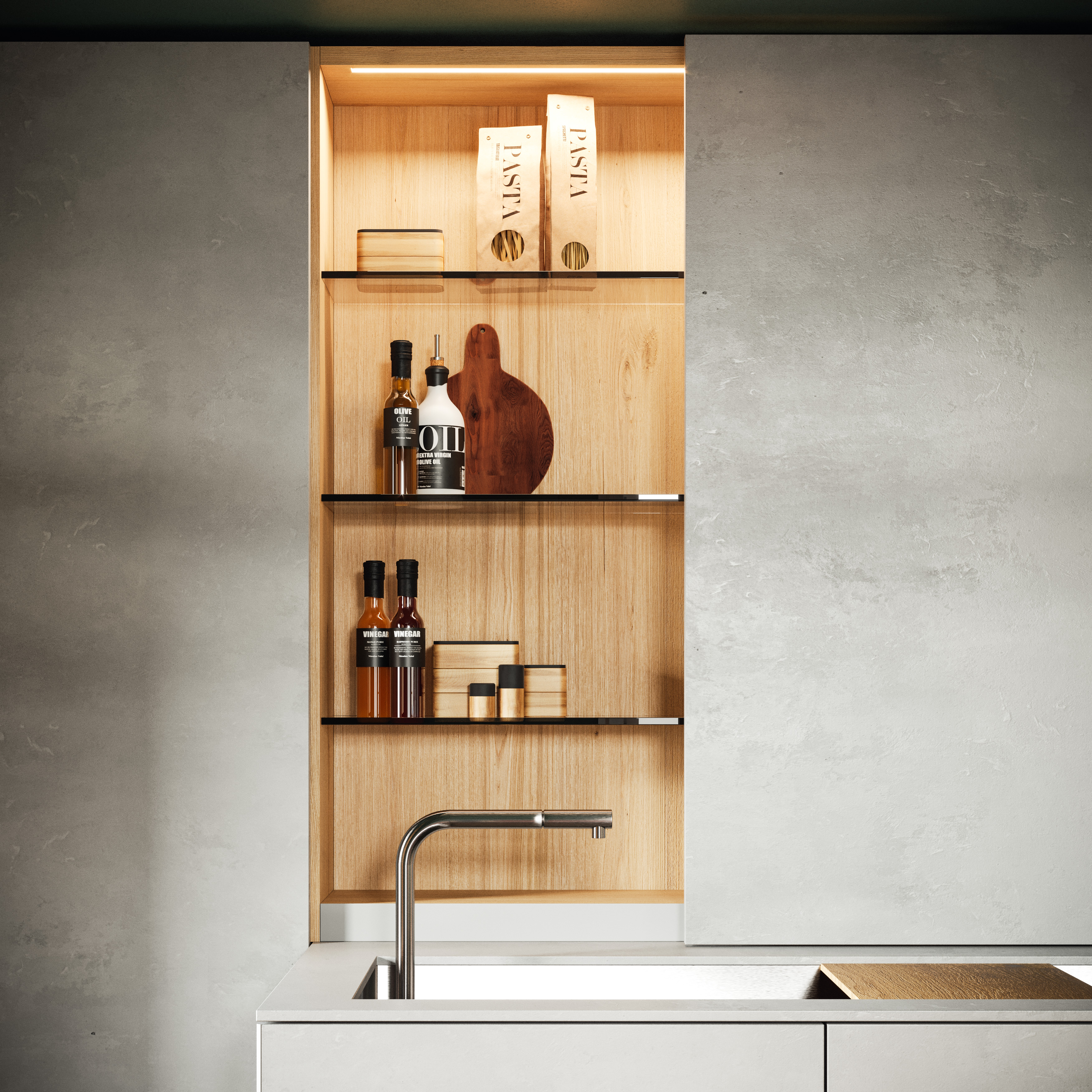 Progetto cucina per un attico a Milano. In collaborazione con Babato1934.-0