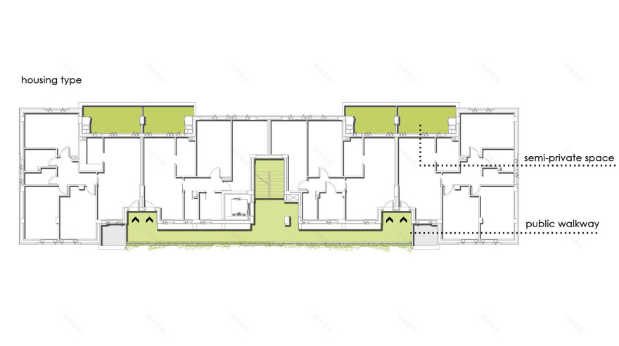 罗马绿色公寓建筑,创新社会住房与自然共生-20