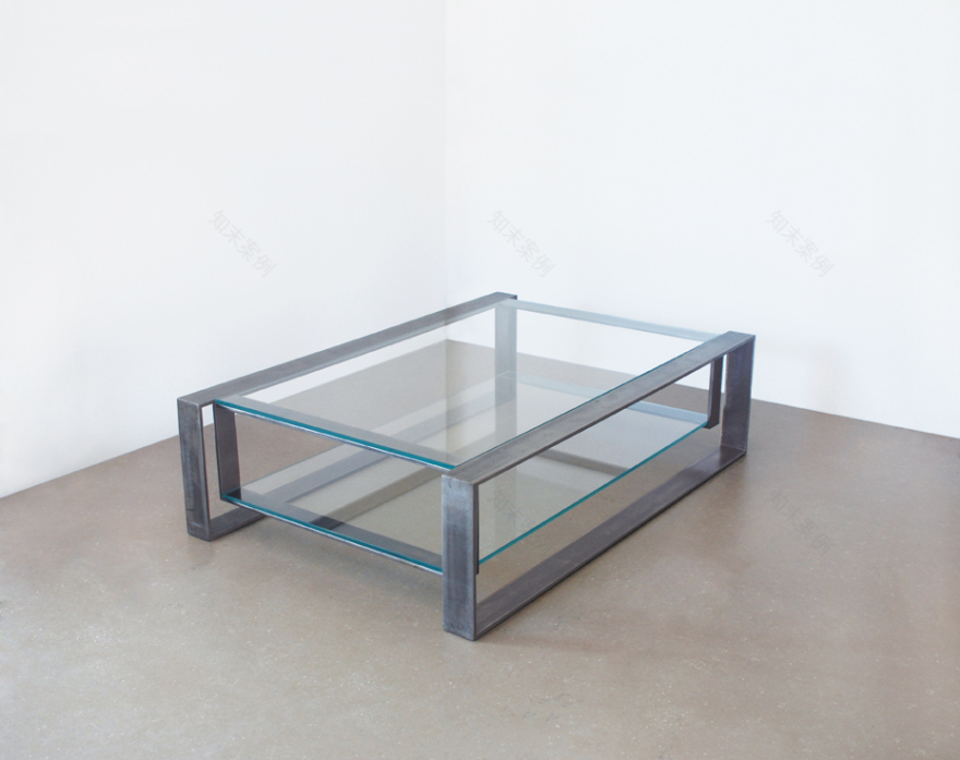 双人工作台定制设计,现代简约风格-5