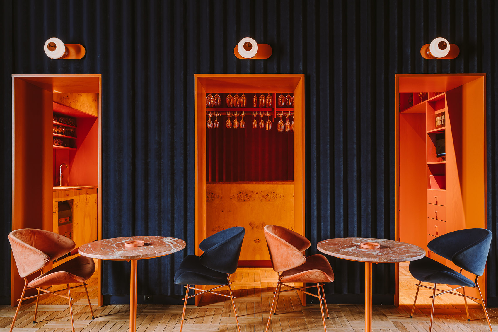 OPASLY TOM餐厅，华沙/丰富的色彩、饰面和纹理空间下的用餐体验-77