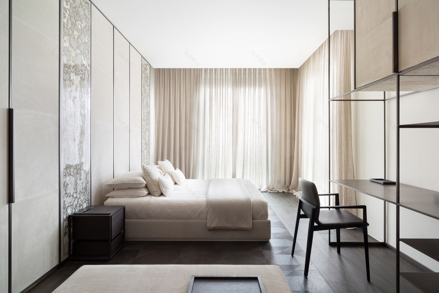 明亮宽敞的卧室设计-0