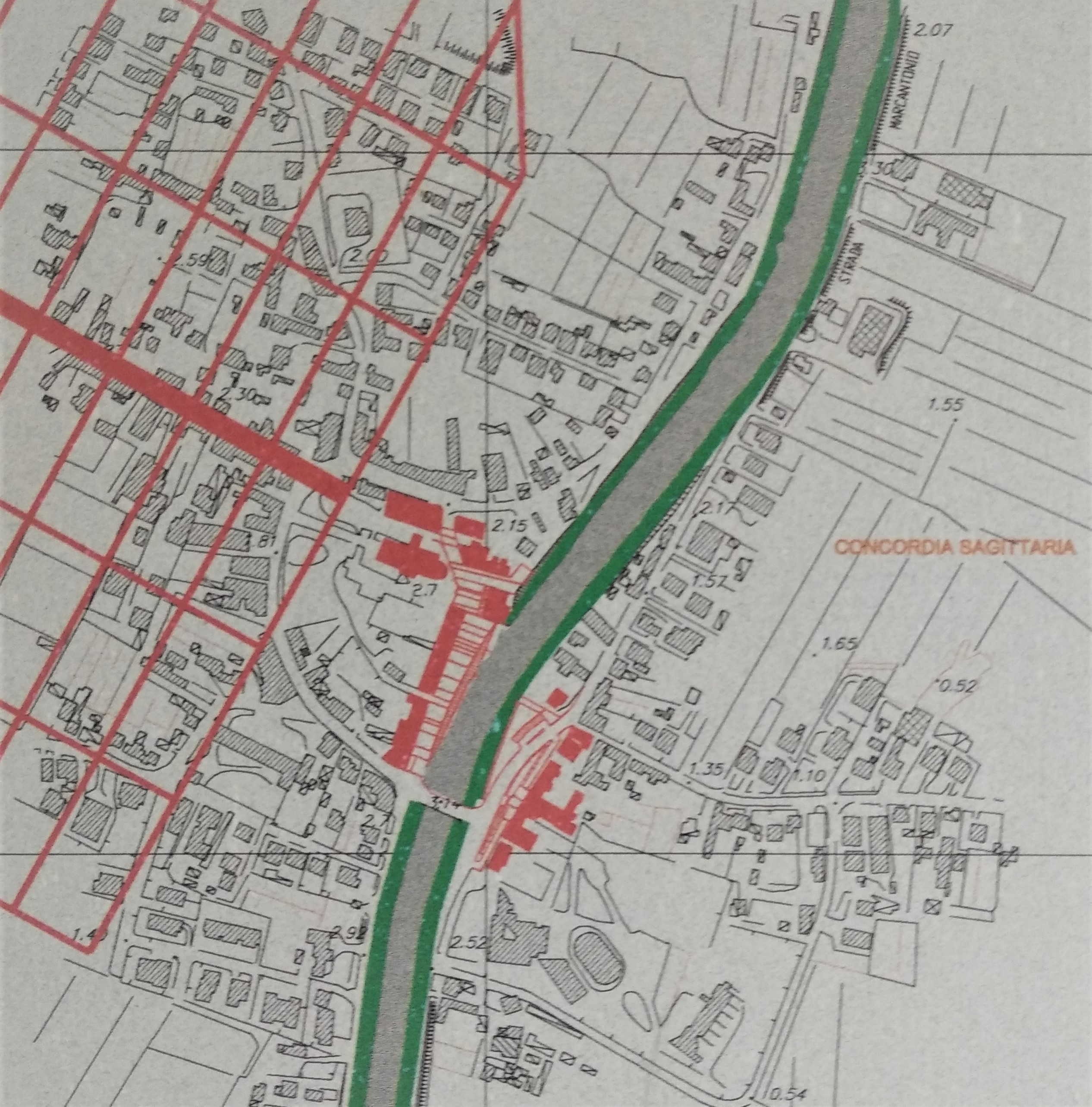 Concorso di Progettazione ."Sistemazione e Riqualificazione della Piazza Comunale e della riva destra del fiume Lemene". Segnalato-1