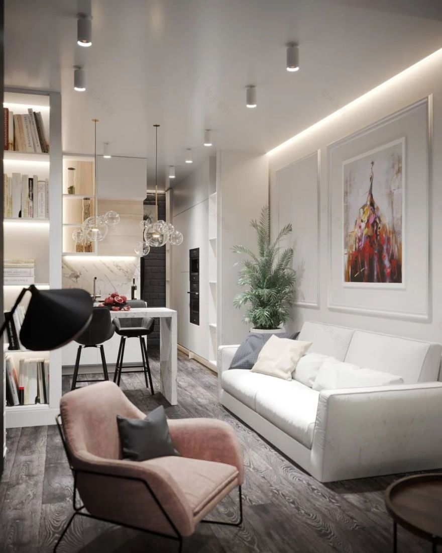 Mossebo 设计团队打造大气一居室,古典与现代完美融合-82