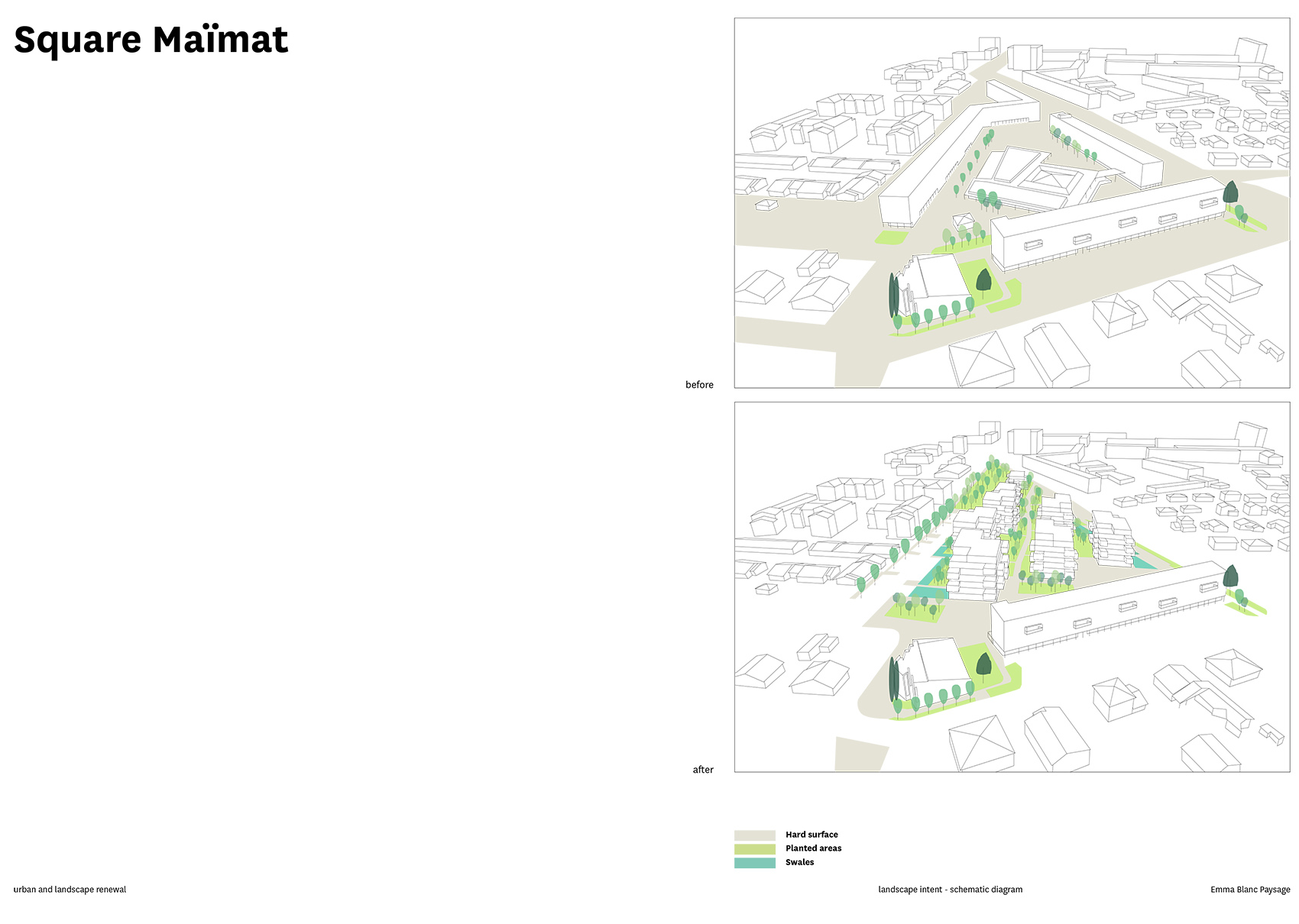Square Maïmat住宅区更新，法国/释放公共空间，连接社区居民-100