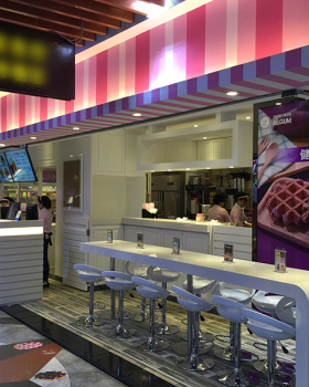 Pearl Waffle玻尔松饼旗舰店甜品设计实景图