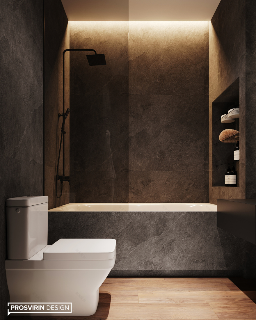 现代厨房与客厅设计,木质与石材的优雅融合-20