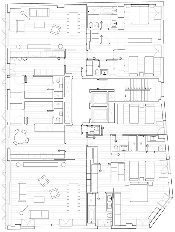 马德里 Salamanca 区 Claudio Coello 121 住宅楼 | 对比材料打造独特城市景观-39