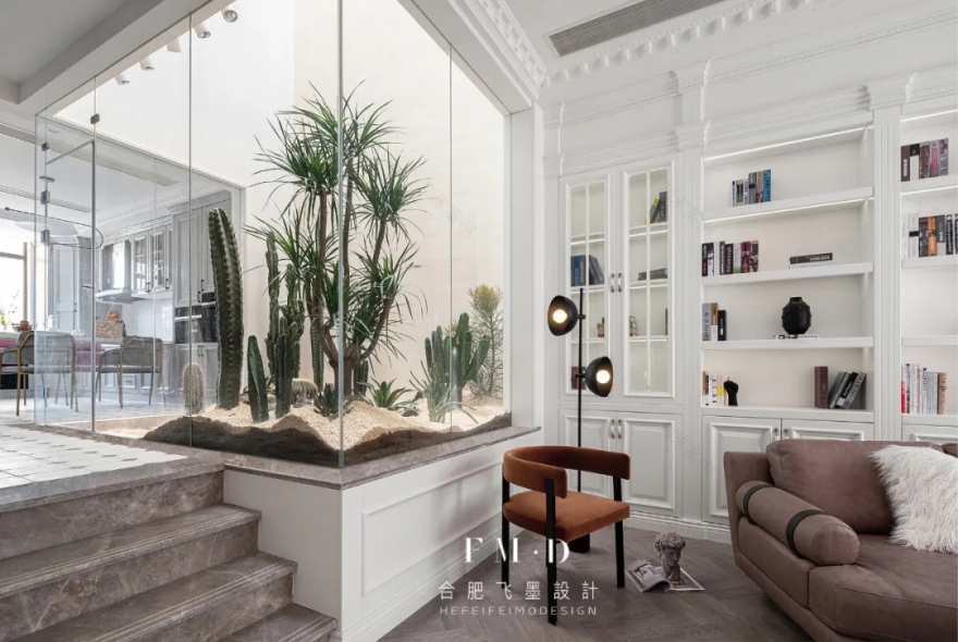 合肥中海央墅法式婚房,室内花园、影音系统,浪漫满屋-52