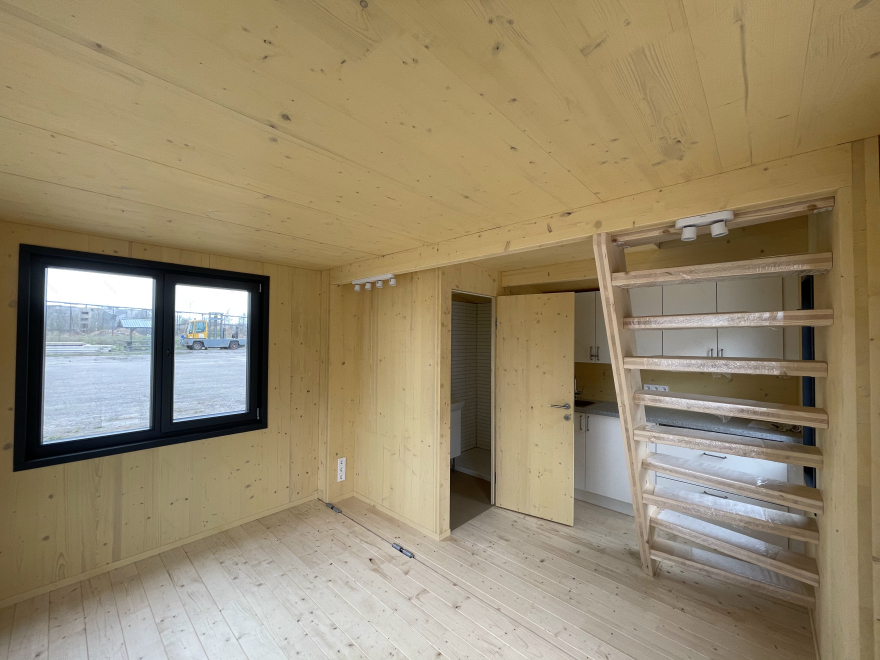 德国火车站的折叠生态小屋丨Brette Haus-9