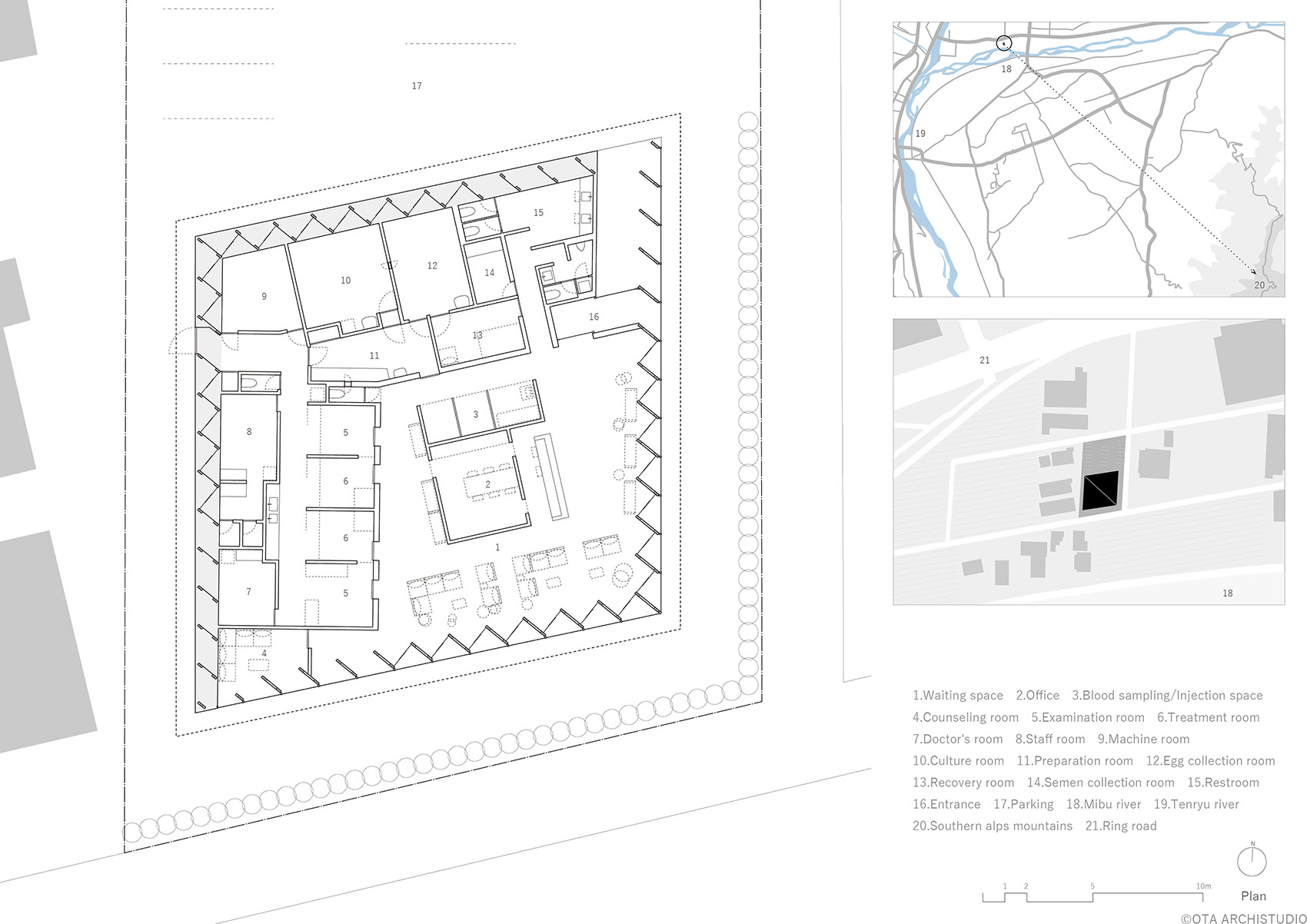 光之天花板诊所设计丨日本长野丨OTA Archistudio,Kubota Construction-34