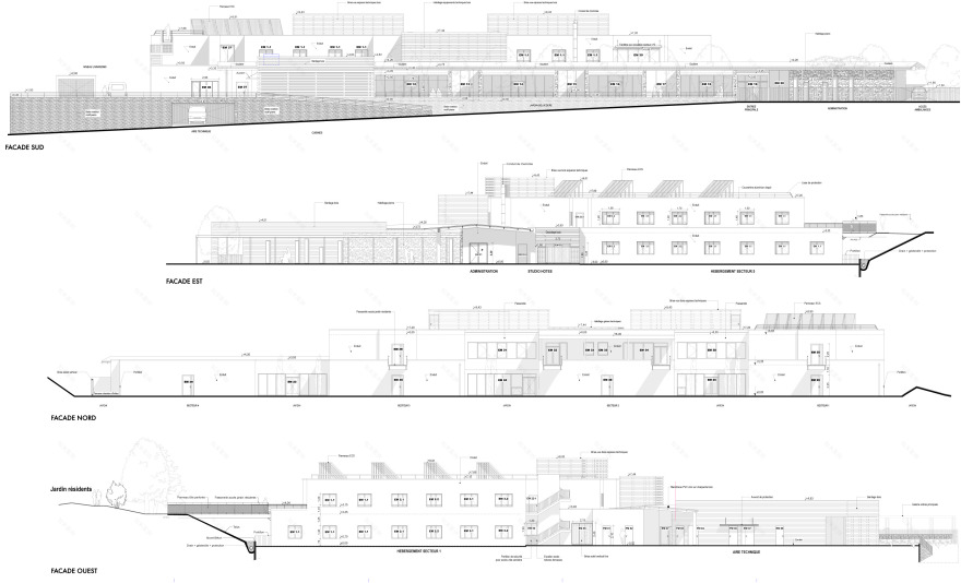 北望庇里牛斯山脉的养老院设计-21