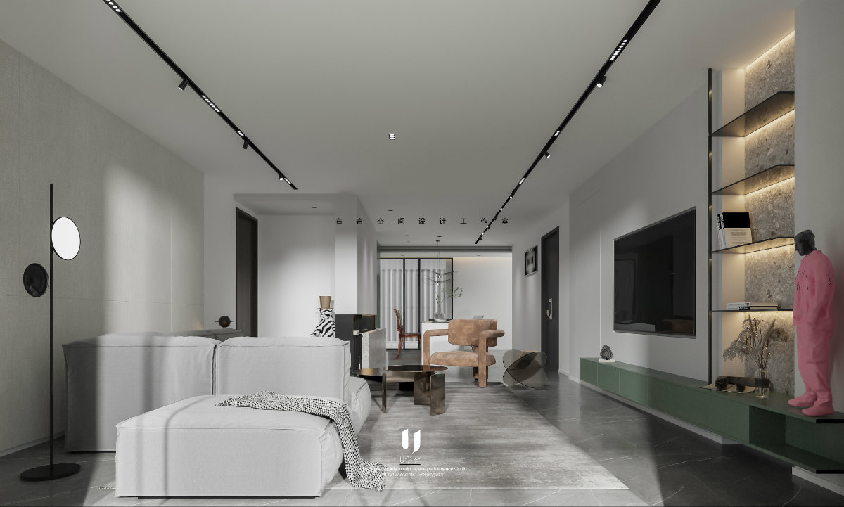 一套莫兰蒂色系的住宅-5