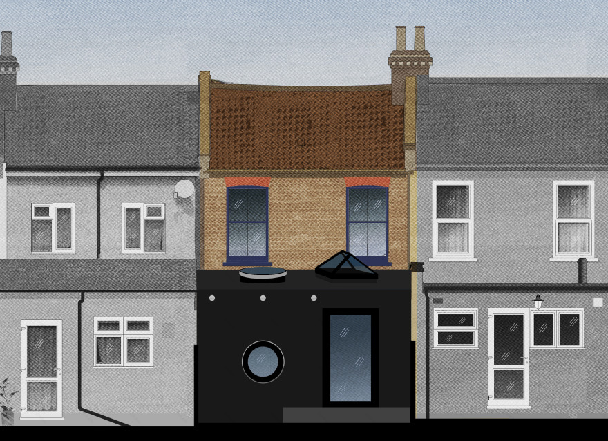 Janus House | 创意十足的圆形与方形窗户设计-31