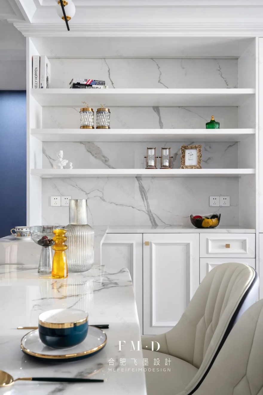 合肥华润凯旋门 130㎡精装房改造,美式轻奢风格温馨实用-28