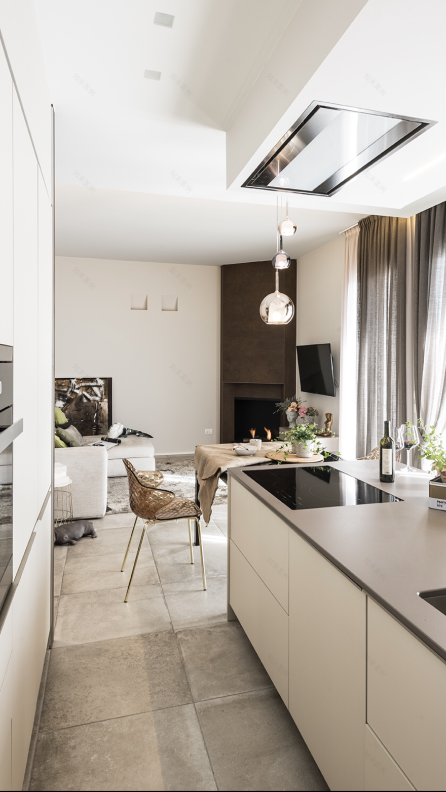 城堡旁的现代公寓改造-3