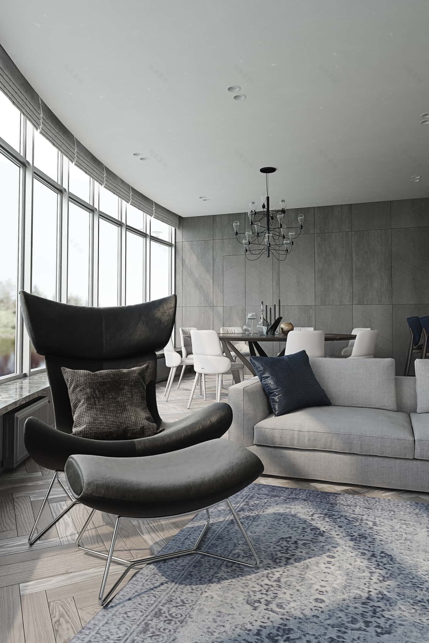 河畔丽景现代公寓设计-3